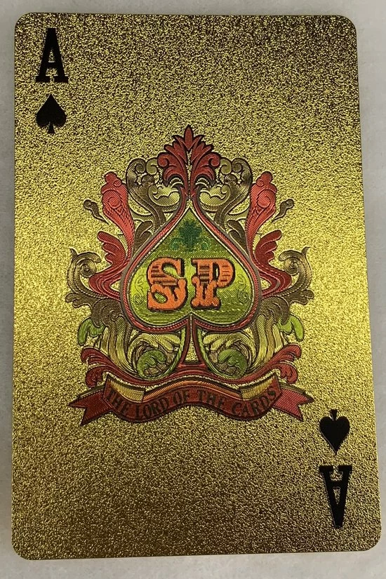 Merkloos Speelkaarten Goud Luxe Uitgave Pokerkaarten 100 Dollar Biljet Teken Deluxe Spatwaterdicht - Afbeelding 13