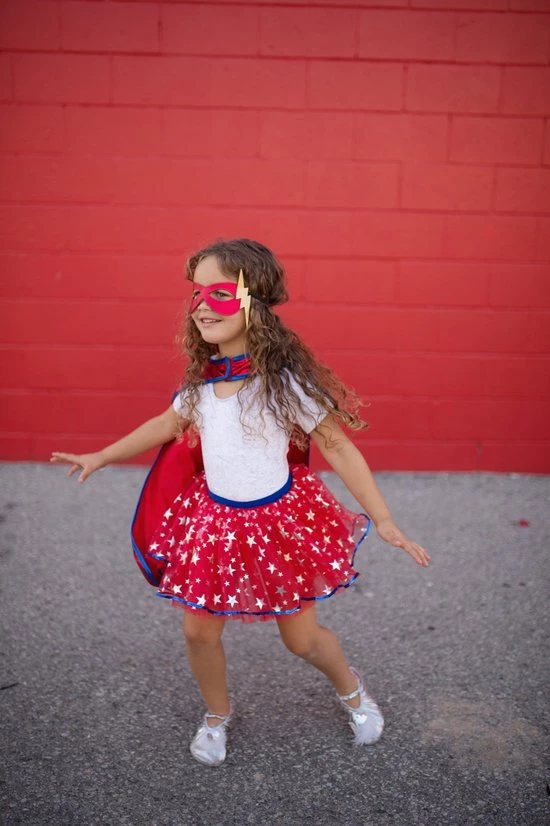 Great Pretenders Superhero Tutu/Cape/Mask / 4-7 Years - Afbeelding 4